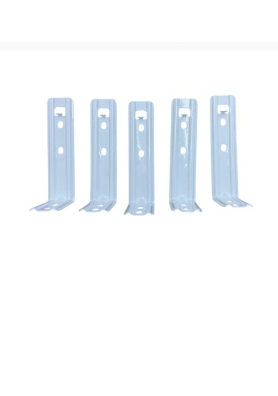 5 Adet Zebra&stor Perde Duvar Montaj Aparatı L Ayak 12cm Beyaz