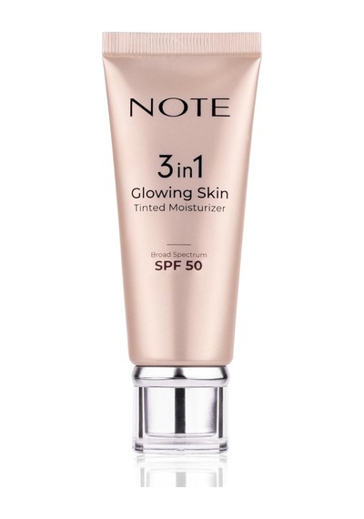 Note Cosmetics 3 İn 1 Glowing Skin Tinted Moisturizer 50 Spf Işıltılı Aydınlatıcı Krem Sku: Zeus8690010449504