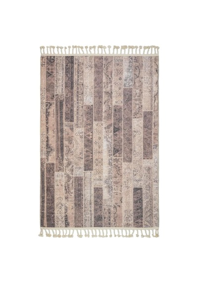 Tr Borovnica Bej Patchwork Modern Geometrik Etnik Desenli Boho Makinada Yıkanabilir Hafif Hav Toz Vermez Leke Tutmaz Ka Diğer