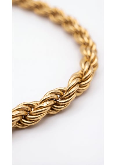 Aurea Twist Kolye Krem