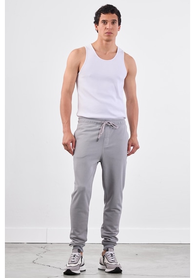 Dufy Gri Erkek Eşofman Altı - Regular Fit Gri
