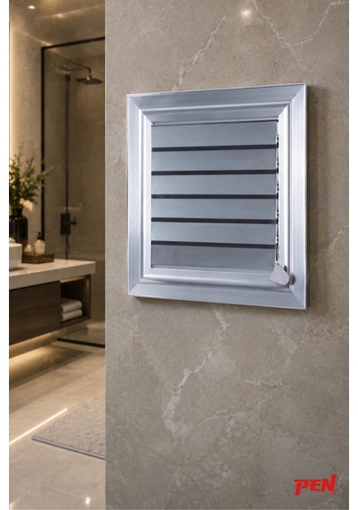 Alüminyum Banyo Wc Havalandırma Menfezi 36x36 Eloksallı Seri