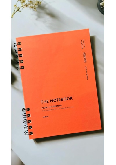 Spiralli 80 Yaprak Çizgisiz A5 Defter, Not Defteri, Okul Defteri, 4 Farklı Renk Seçeneği 04 Orange Coral
