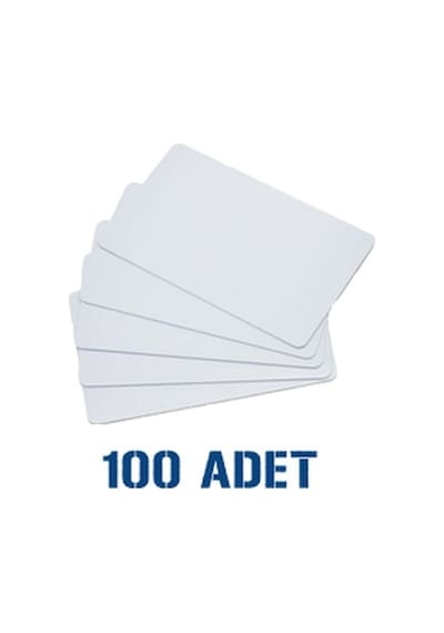 Baskısız Boş Beyaz Pvc Kart 100 Adet