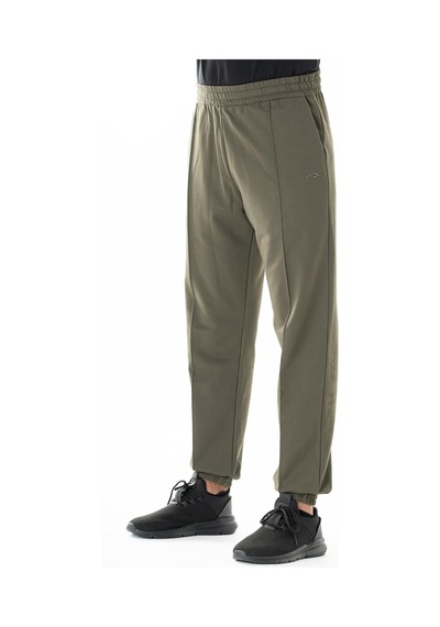 Maraton Sportswear Oversize Erkek Lastik Paça Basic Açık Haki Eşofman Altı 22417 Açık Haki