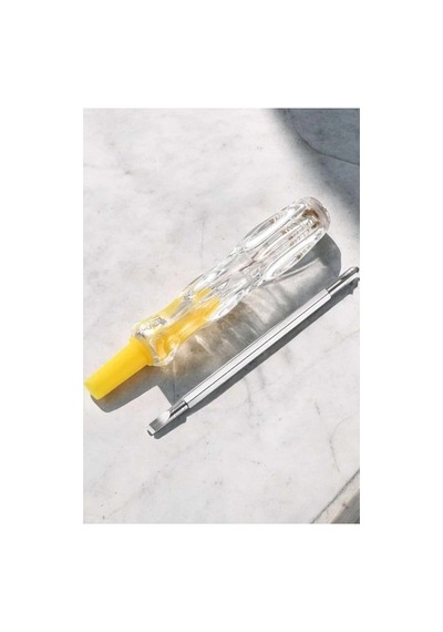Çift Taraflı Elektrik Kontrol Kalemi Şeffaf Tornavida 02371329