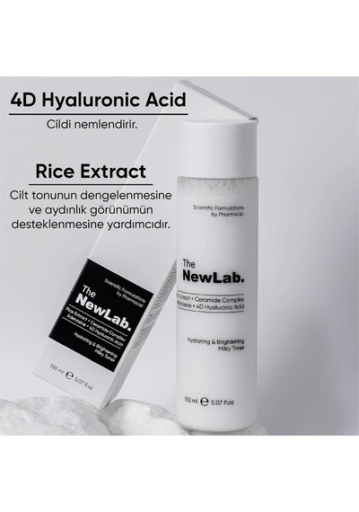 Aydınlatıcı Süt Tonik Milky Toner Pirinç Özü & Seramid Glass Skin Etkisi 150 Ml Rice Extract, Adonesine, Ceramide Complex, 4d H.acid
