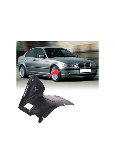 Bmw E46 Sedan Ön Çamurluk Davlumbazı Uç Sağ 1997-2006 51718193812