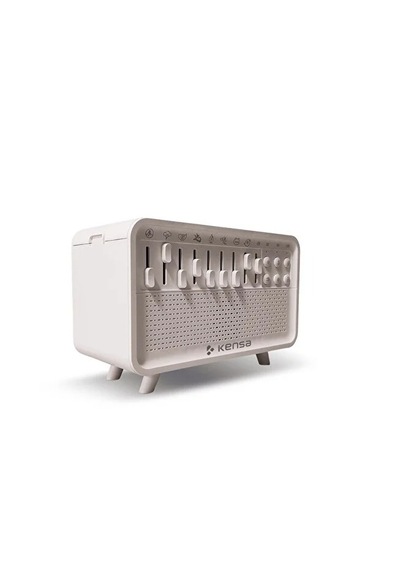 Alev Efektli White Noise Aromaterapi Hava Nemlendirici Bluetooth Hoparlörlü 200 Ml Difüzör