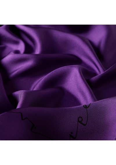 İpekevi Twill İpek Eşarp - Signature - Asil Mor Mor