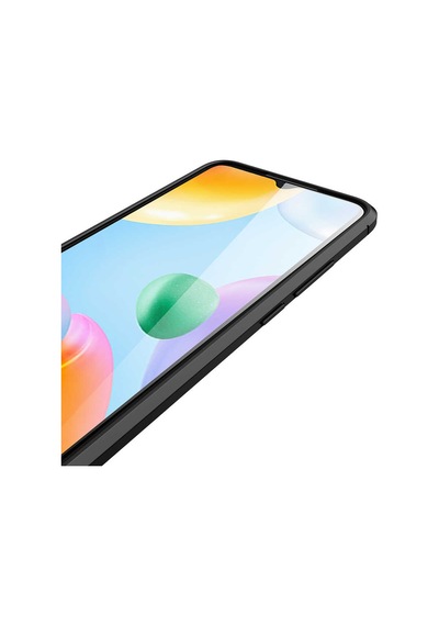 Xiaomi Redmi 10c Kılıf Deri Görünümlü Silikon Kamera Korumalı Üstün Koruma Kurtiletisim Siyah