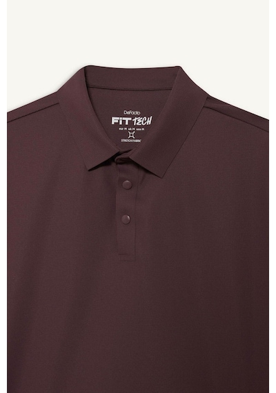 Defacto Standart Fıt Polo Yaka Sporcu Kısa Kollu Polo Tişört E9351ax26spbr475 Bordo-br475