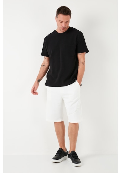 Buratti Belden Bağlamalı Pamuklu Cepli Regular Fit Erkek Short 5908041 Ekru