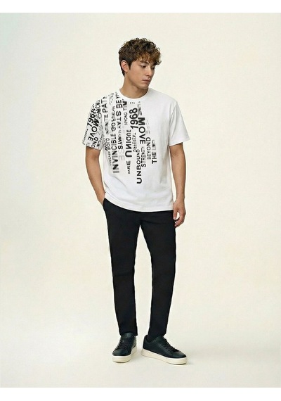 LOFT Loose Fit Erkek Tshirt K.kol Lf2042956 Q1.v1 Beyaz