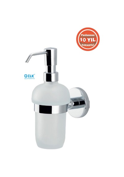 Çelik Banyo Paslanmaz Komle Pirinç Flora Montajlı Sıvı Sabunluk Krom