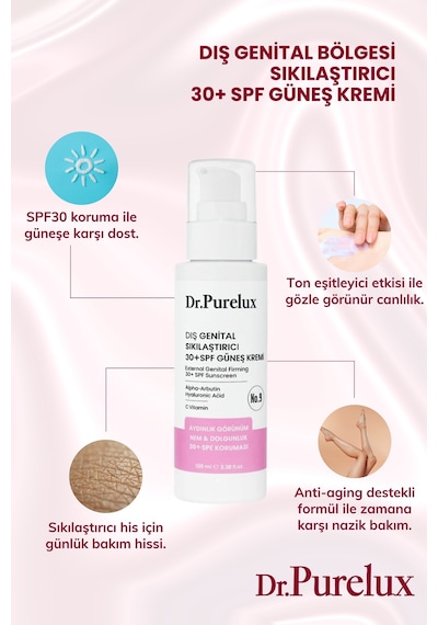 Genital Bölge Sıkılaştırıcı, Anti-aging 30 +spf Güneş Bakım Kremi Ton Eşitleyici & Aydınlatıcı