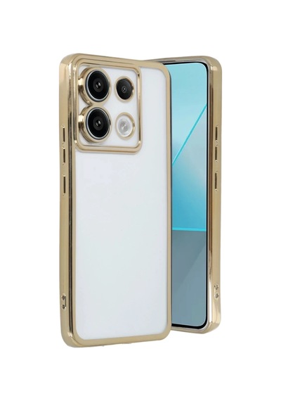 Xiaomi Redmi Note 13 Pro 5g Uyumlu Kılıf Lensli Silikon - Gold