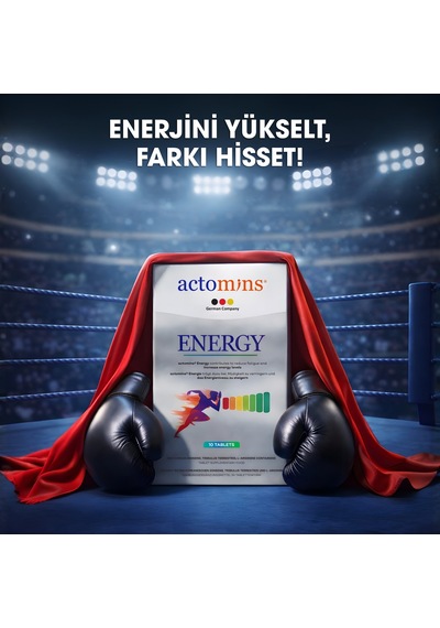 Actomins Energy Tribulus, Ginseng, L-arjinin İçeren Gıda Takviyesi