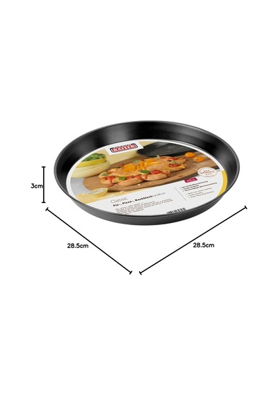 Orıgınal Kaıser Delicious Fırın/pizza Tepsisi Ø28 Cm, Alaşımlı Çelik, Siyah, 28 Cm Çok Renkli