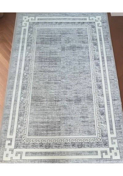 Mihra Halı % 100 Akrilik 4 Mevsim Sık Dokuma Gri Salon, Oturma Odası Halısı N4216