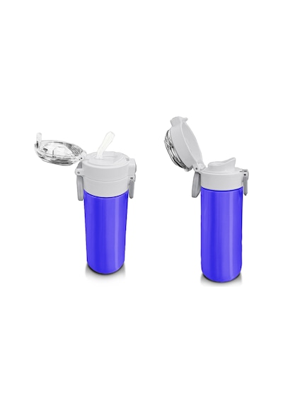 Coral High 500 Ml Pipetli Ve Direkt İçim Çelik Termos/matara - Erkek Çocuk - Açık Mor Çok Renkli