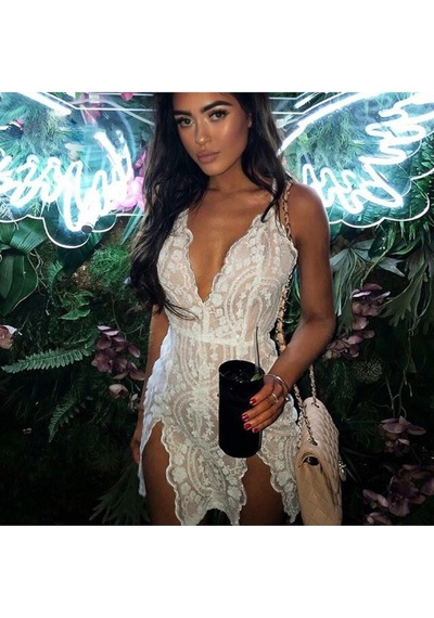 Fashion Cocktail Çift Yırtmaçlı Sırt Çapraz Sexy Payet Işleme Süper Mini Abiye Elbise Beyaz Fashion Cocktail Çift Yırtmaçlı Sırt Çapraz Sexy Payet Işleme Süper Mini Abiye Elbise Beyaz