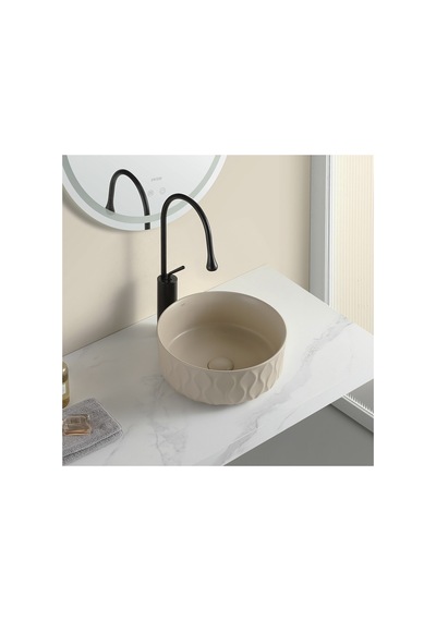 Ey-4750mk Mat Cappucino Tezgah Üstü Lavabo Cappucino