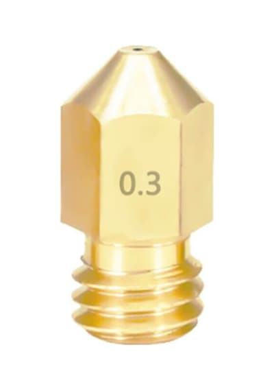 Koodmax 3 Adet 3d Yazıcı Printer Mk8 Extruder 1.75mm / 0.3mm Baskı Kafası Pirinç Nozzle