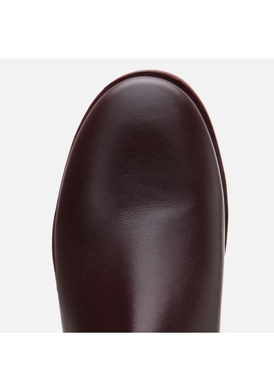 Yaya Hakiki Deri Bordo Yaya Kadın Düz Bot 01boy297290a780 Bordo-burgundy Bordo