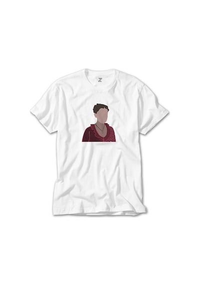 Enola Holmes Silhouette Beyaz Tişört Beyaz