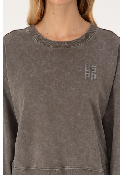 U.s. Polo Assn. Kadın Vizon Sweatshirt 50314186-vr052 VIZON
