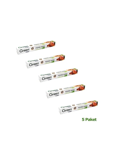 Green Cuki Yağlı Fırın Tepsi Pişirme Kızarma Kağıdı - 8 Metre - 5 Kutu