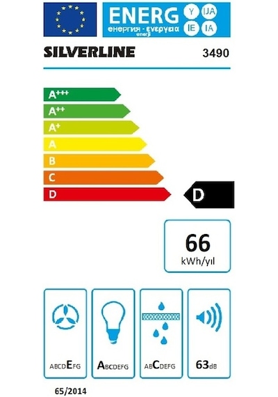 Silverline 3490.6 Oslo 60 CM Duvar Tipi Davlumbaz