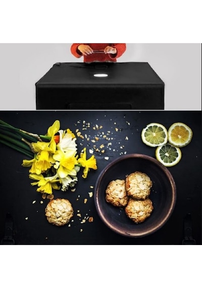 Yenilzd 80x80cm Profesyonel Stüdyo Led Işıklı Ürün Fotoğraf Çekim