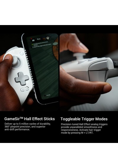 G8 Plus Mfi Gamepad, İphone 15/16/17/ipad Mini Ve Android İçin, İpad Gamepad, Hall Çubukları/tetikleyicileri, İki Arka Düğme, Genshin Impact, Pubg Mobile, Minecraft