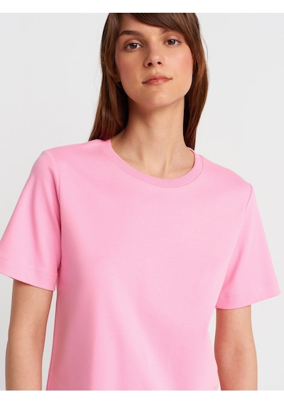 Dilvin 31763 Bisiklet Yaka T-shirt-pembe Pembe