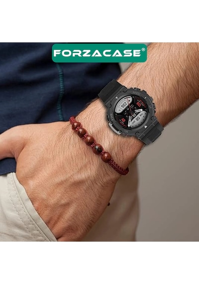 Forzacase Amazfit T-rex 2 İle Uyumlu Silikon Kordon Kayış - Fc1211