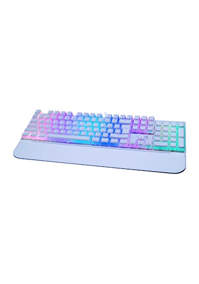 Turbox Tr-mk10pd Rgb Beyaz Makro Bilek Destekli Blue Switch Kablolu Mekanik Rainbow Gaming Klavye
