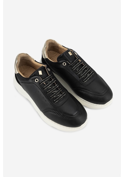 Valmenti Kadın Hakiki Deri Siyah Sneakers & Spor Ayakkabı 298 7025 Bn Ayk Y26 Sıyah/lame