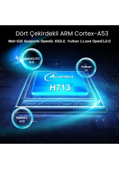 JHY HY300A Taşınabilir Android 11 2.69" 720P Akıllı Projektör