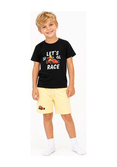Haribo T-shirt Şort Takım Siyah