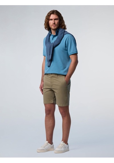 North Sails Star Regular Fit Chino Erkek Şort-33510 Haki