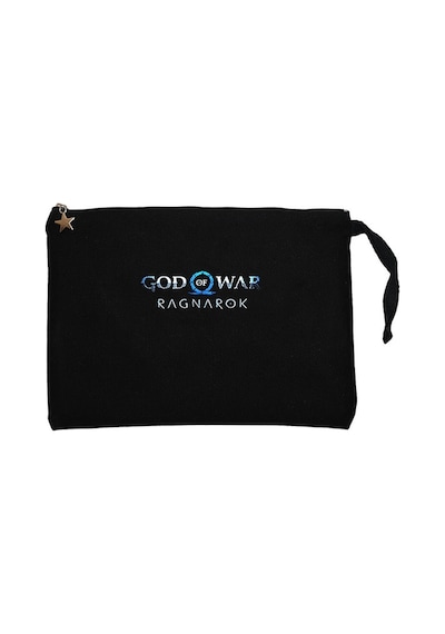 God of War Ragnarok Siyah Clutch Astarlı Cüzdan / El Çantası Siyah