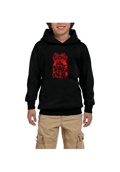 Zepplin Giyim Bloodbath Join Siyah Çocuk Kapşonlu Sweatshirt Siyah