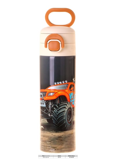 Kaukko Kids 520 Ml Arazi Aracı Baskılı Siyah - Kırmızı Erkek Çocuk Çelik Termos Matara Çift İçim Kilitli Kapak - L5362 Kaukko Kids 520 Ml Arazi Aracı Baskılı Siyah - Kırmızı Erkek Çocuk Çelik Termos Matara Çift İçim Kilitli Kapak - L5362