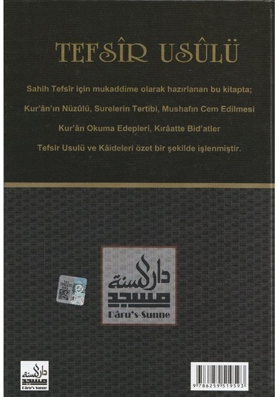 Tefsir Usulü Sahih Tefsir Mukaddimesi / Ebu Muaz Seyfullah E...
