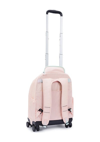Kıplıng New Zea 8 Tekerlekli Okul Çantası Pembe Blush Metallıc