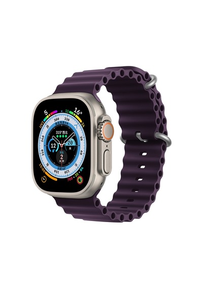 Apple Uyumlu  Watch 42 MM 44 MM 45 MM 49 MM Kordon Ocean Silikon Kordon 1/2/3/4/5/6/se/7/8/ultra
