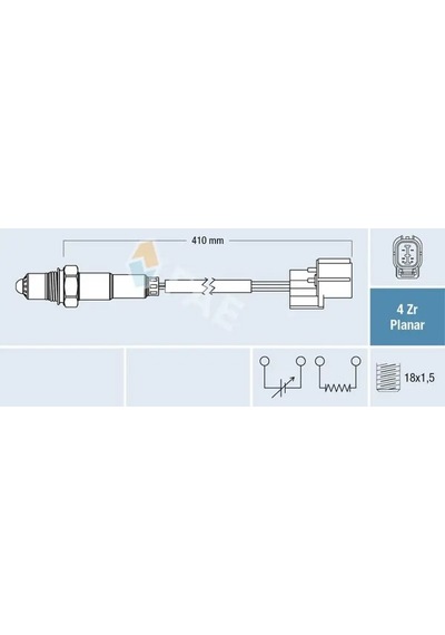Toyota Corolla Oksijen Sensoru 1.33 2010-2013 Fae 77320