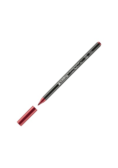 Edding Porselen Kalemi Fırça Uçlu 1-4 Mm Bordo 4200 Çok Renkli